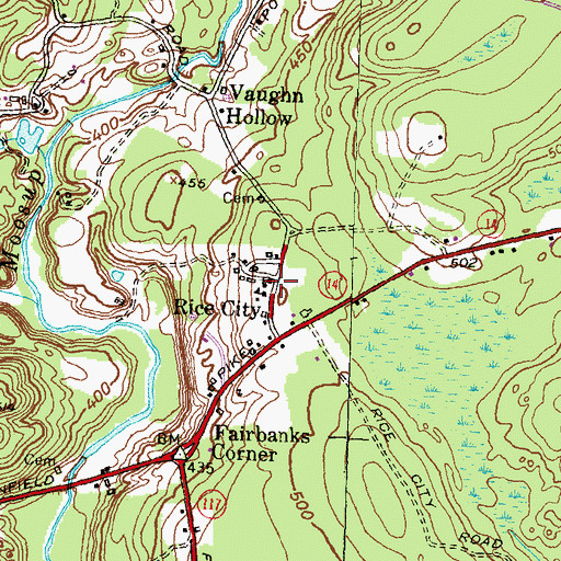 Topographic Map of Rice City Historical District, RI