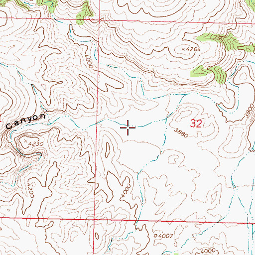 Topographic Map of Box Canyon, AZ
