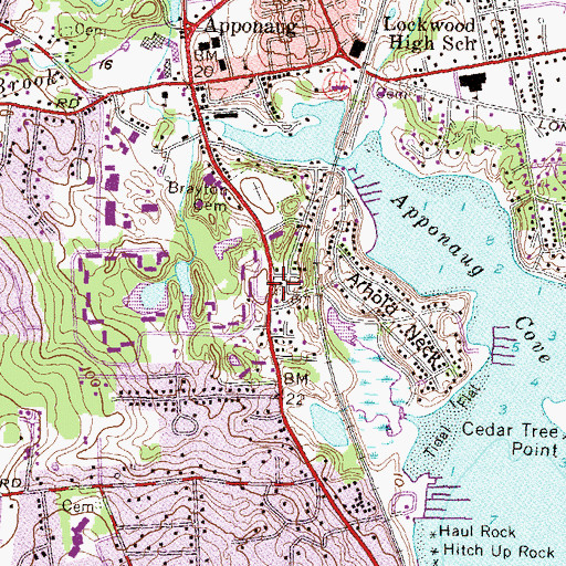 Topographic Map of Thomas Taylor Lot, RI