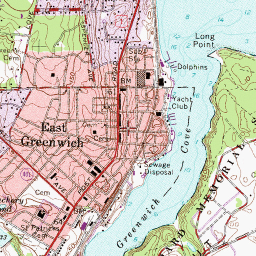 Topographic Map of Varnum Memorial Armory, RI