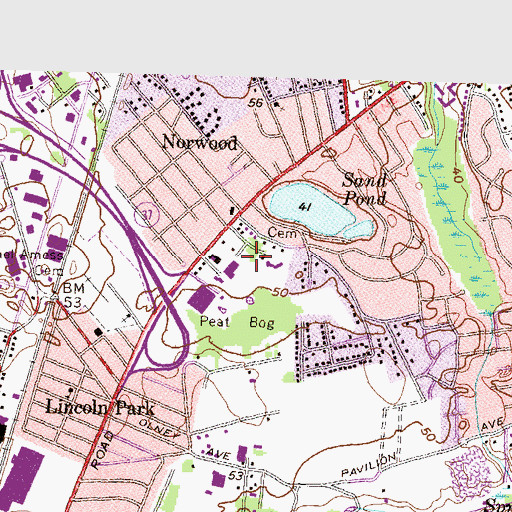 Topographic Map of Vincent Gardiner Lot, RI
