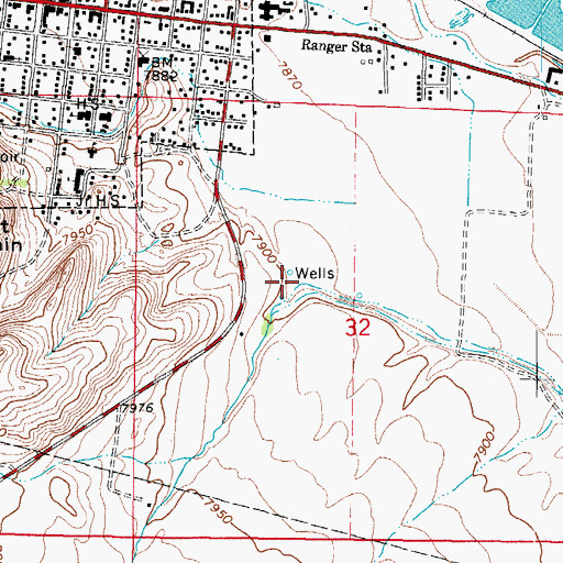 Topographic Map of San Francisco Creek, CO