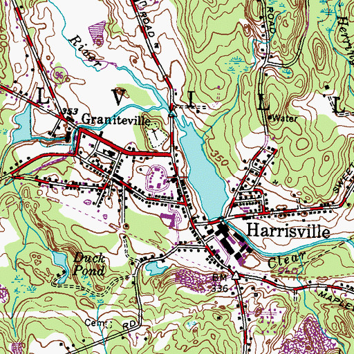 Topographic Map of Austin T Levy School, RI