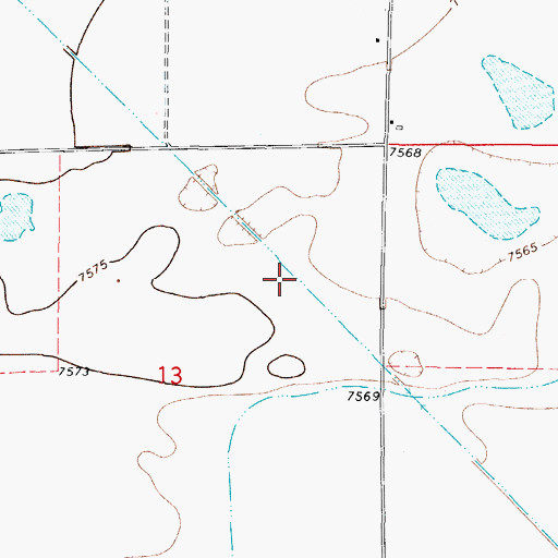 Topographic Map of San Luis Valley Irrigation Drain, CO