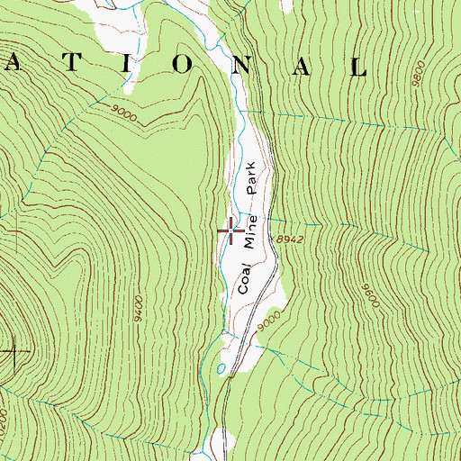 Topographic Map of Coal Mine Park, CO