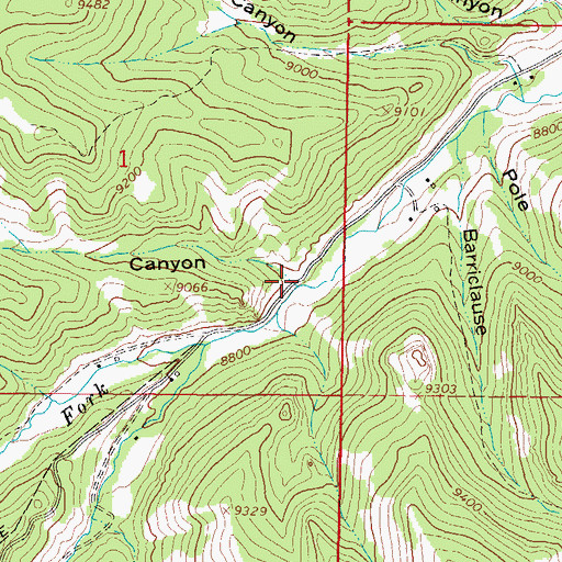 Topographic Map of Horse Canyon, CO