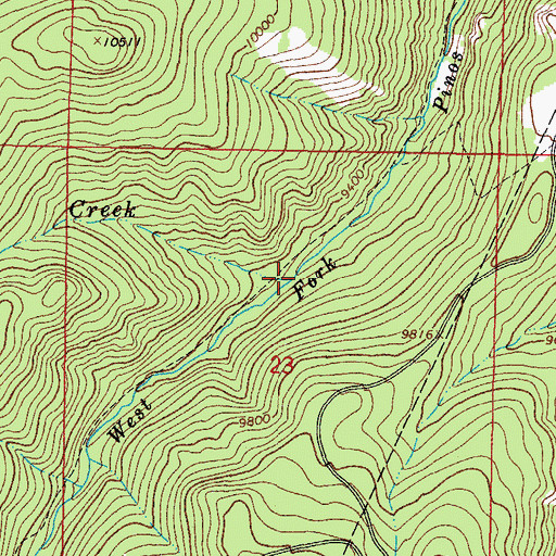 Topographic Map of Fir Creek, CO