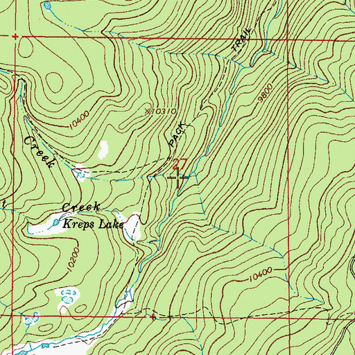 Topographic Map of Bear Creek, CO