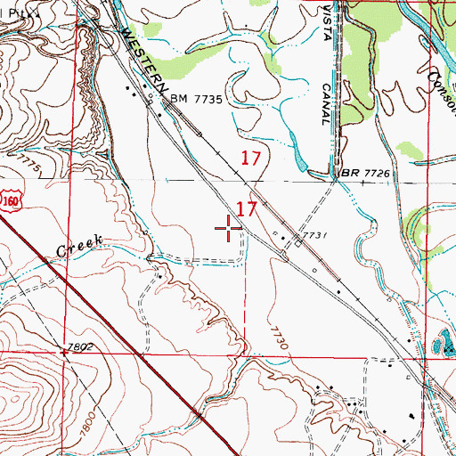 Topographic Map of Limekiln Creek, CO