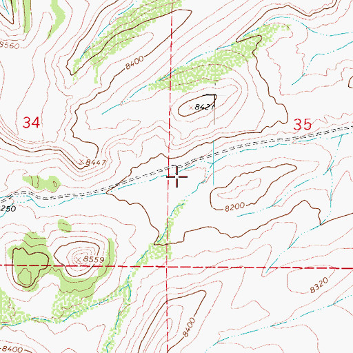 Topographic Map of Bonafacio Gulch, CO