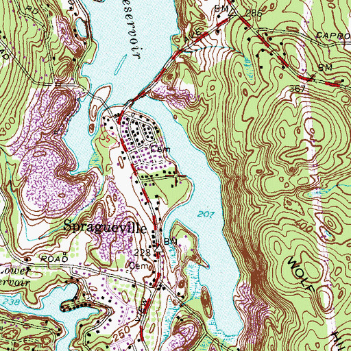 Topographic Map of Our Redeemer Lutheran Church, RI
