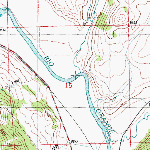Topographic Map of Farmers Creek, CO
