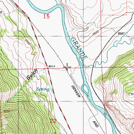 Topographic Map of McKinney Gulch, CO