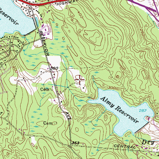 Topographic Map of Interchange 5, RI