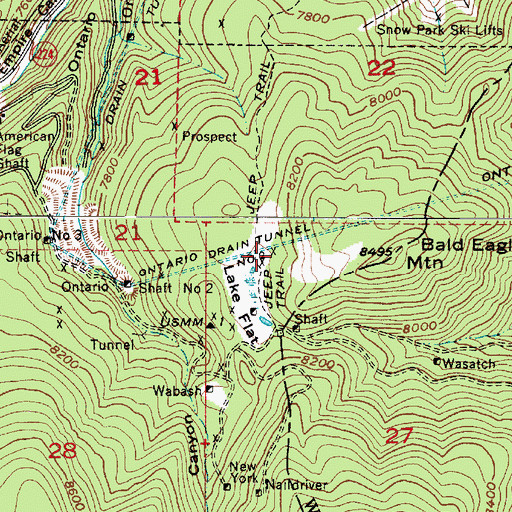 Topographic Map of Silver Lake Station Number 34, UT