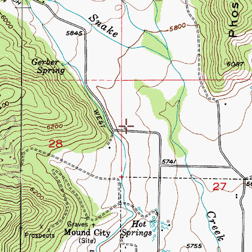 Topographic Map of Harold P Fabian Visitor Center, UT