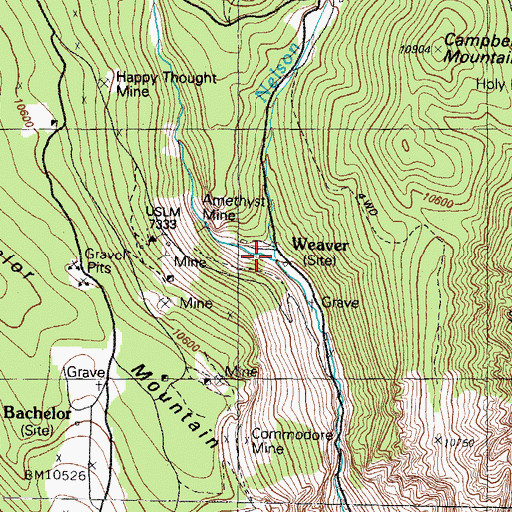 Topographic Map of Nelson Creek, CO