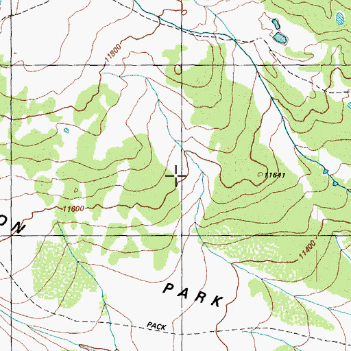 Topographic Map of Wason Park, CO