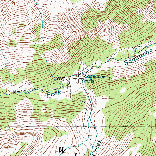 Topographic Map of Benito Creek, CO