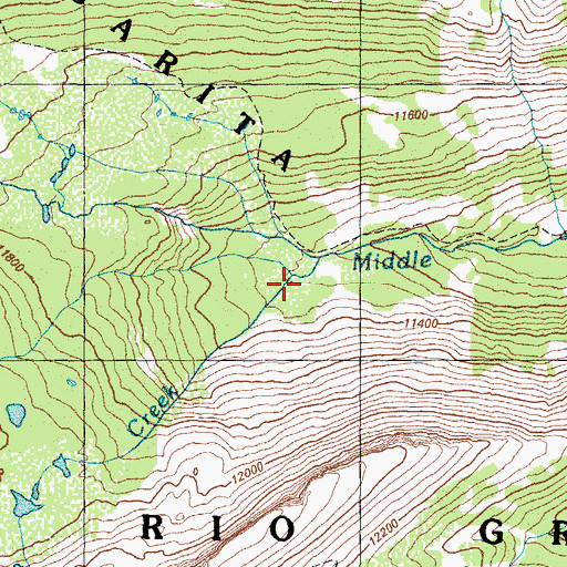 Topographic Map of Machin Creek, CO
