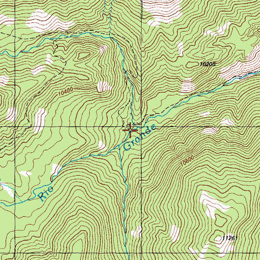 Topographic Map of Archuleta Creek, CO