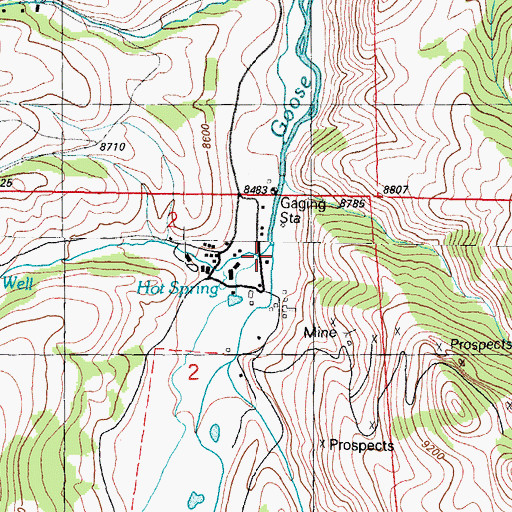 Topographic Map of Pierce Creek, CO
