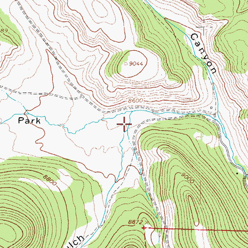Topographic Map of Raspberry Gulch, CO