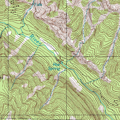 Topographic Map of Hot Springs, CO