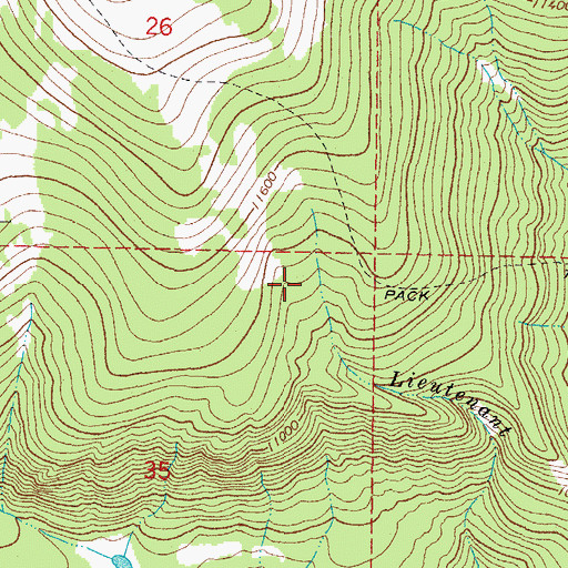 Topographic Map of Joe Monn Creek, CO