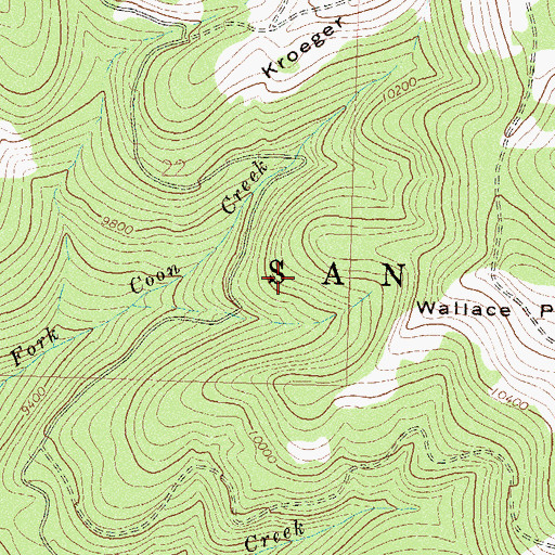 Topographic Map of Silver Pass, CO