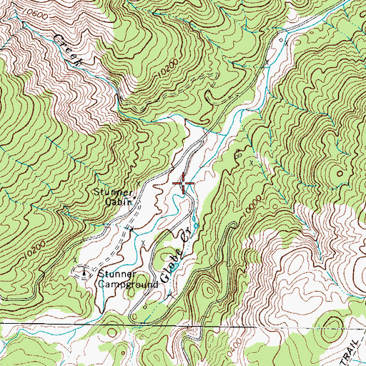 Topographic Map of Globe Creek, CO