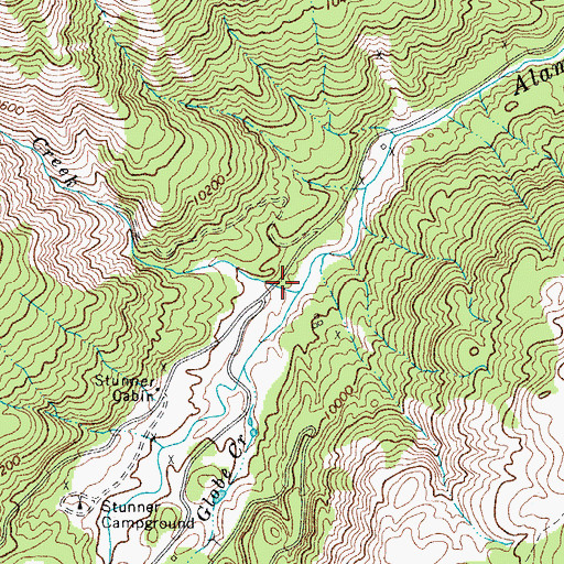 Topographic Map of Alum Creek, CO
