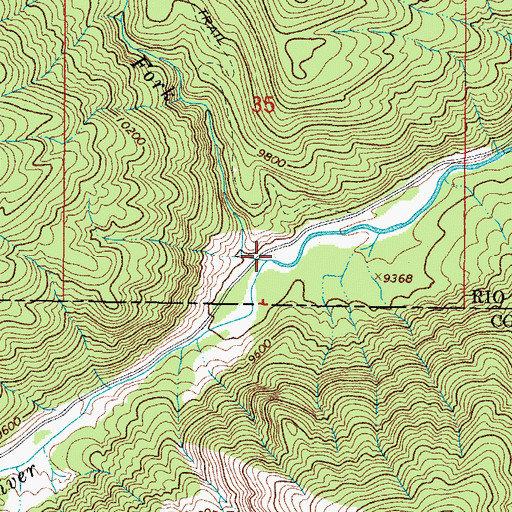 Topographic Map of Wightman Fork, CO
