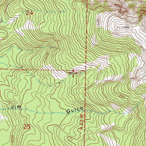 Topographic Map of South Mountain, CO
