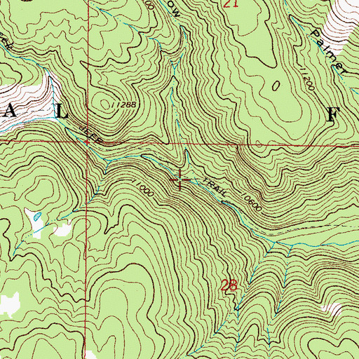 Topographic Map of Big Hollow, CO