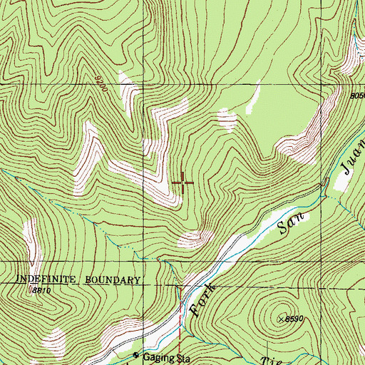 Topographic Map of Alamosa River, CO