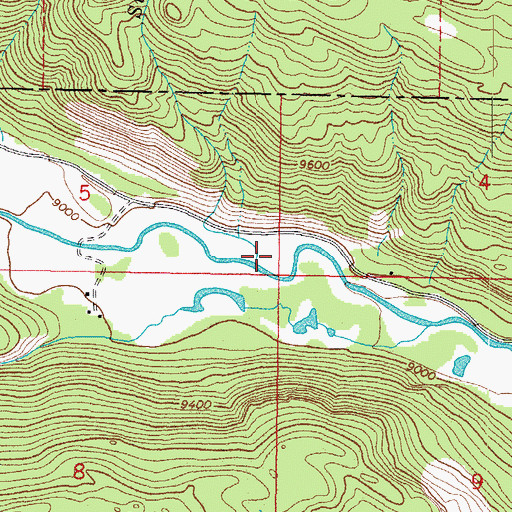 Topographic Map of Silver Creek, CO