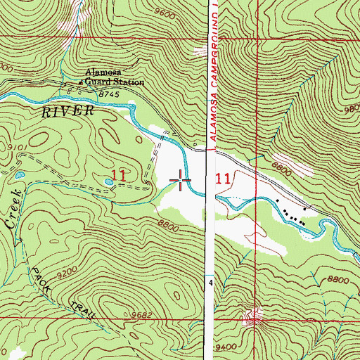 Topographic Map of French Creek, CO