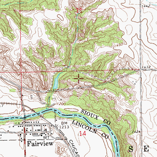 Topographic Map of Settlers Canoe Access, IA