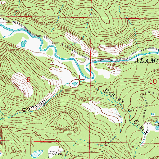 Topographic Map of Rough Canyon, CO