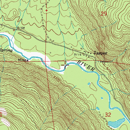 Topographic Map of Spring Creek, CO