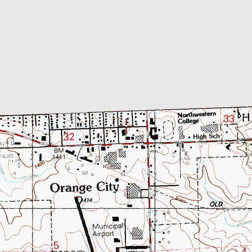 Topographic Map of Ramaker Learning Resource Library, IA