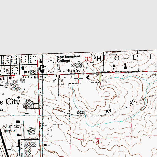 Topographic Map of Reformed Church in America, IA