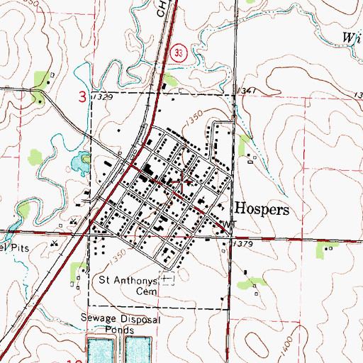 Topographic Map of Christian Reformed Church, IA