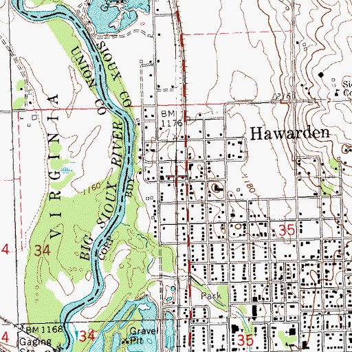 Topographic Map of Calliope Village, IA