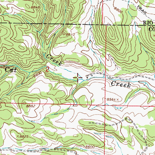 Topographic Map of Deer Creek, CO