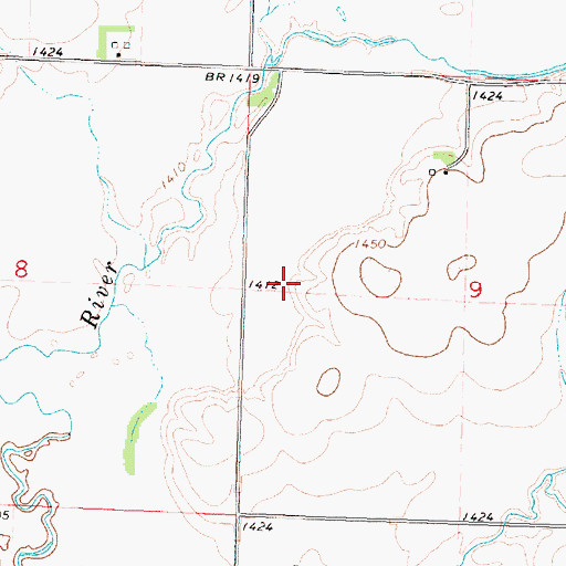 Topographic Map of Little Rock River Wildlife Area - North Unit, IA