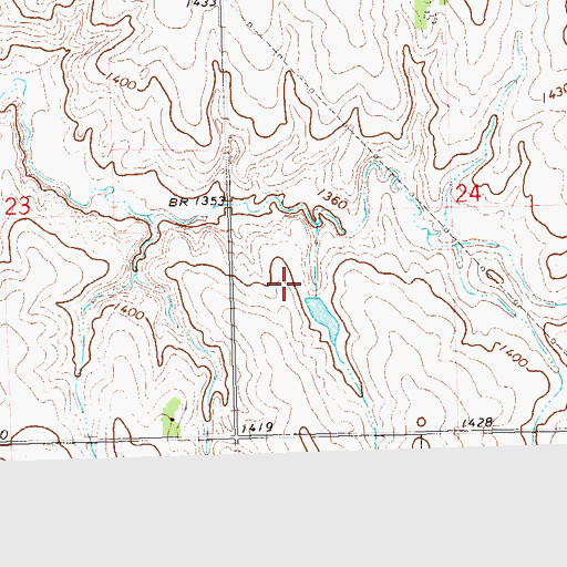Topographic Map of The Pahoja Recreation Trail, IA