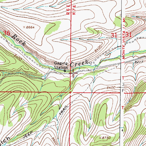 Topographic Map of Burnt Gulch, CO