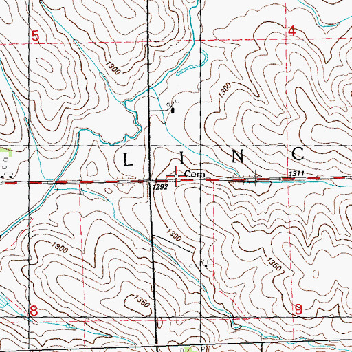 Topographic Map of Family Cemetery, IA